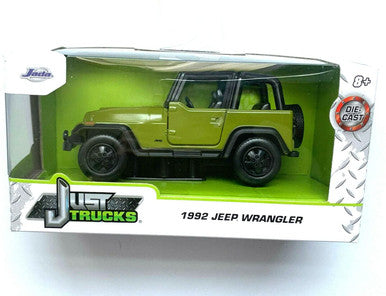 DieCast Jada Just Trucks 1992 Jeeps Wrangler [Green] 1:32 Scale — Offroad Collectibles.