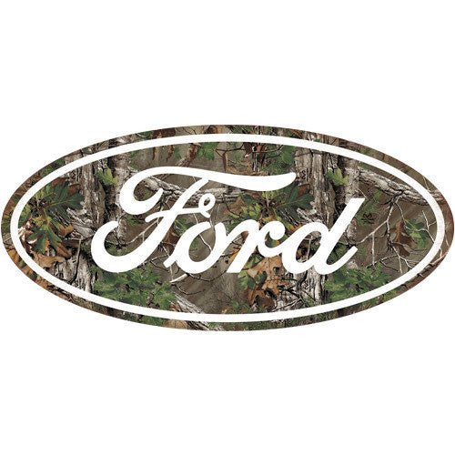 FORD CAMO EMBOSSED TIN SIGN