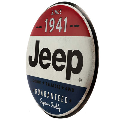 JEEP 24 INCH TIN BUTTON