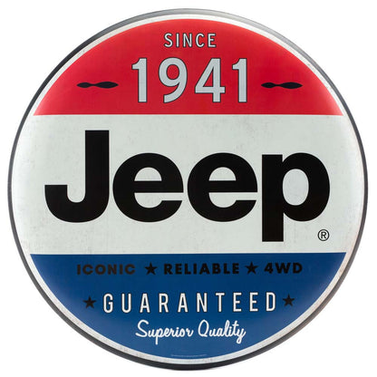 JEEP 24 INCH TIN BUTTON
