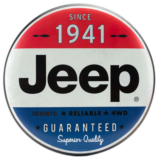 JEEP 24 INCH TIN BUTTON