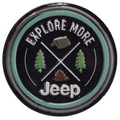 JEEP EXPLORE MORE EMBOSSED TIN MAGNET