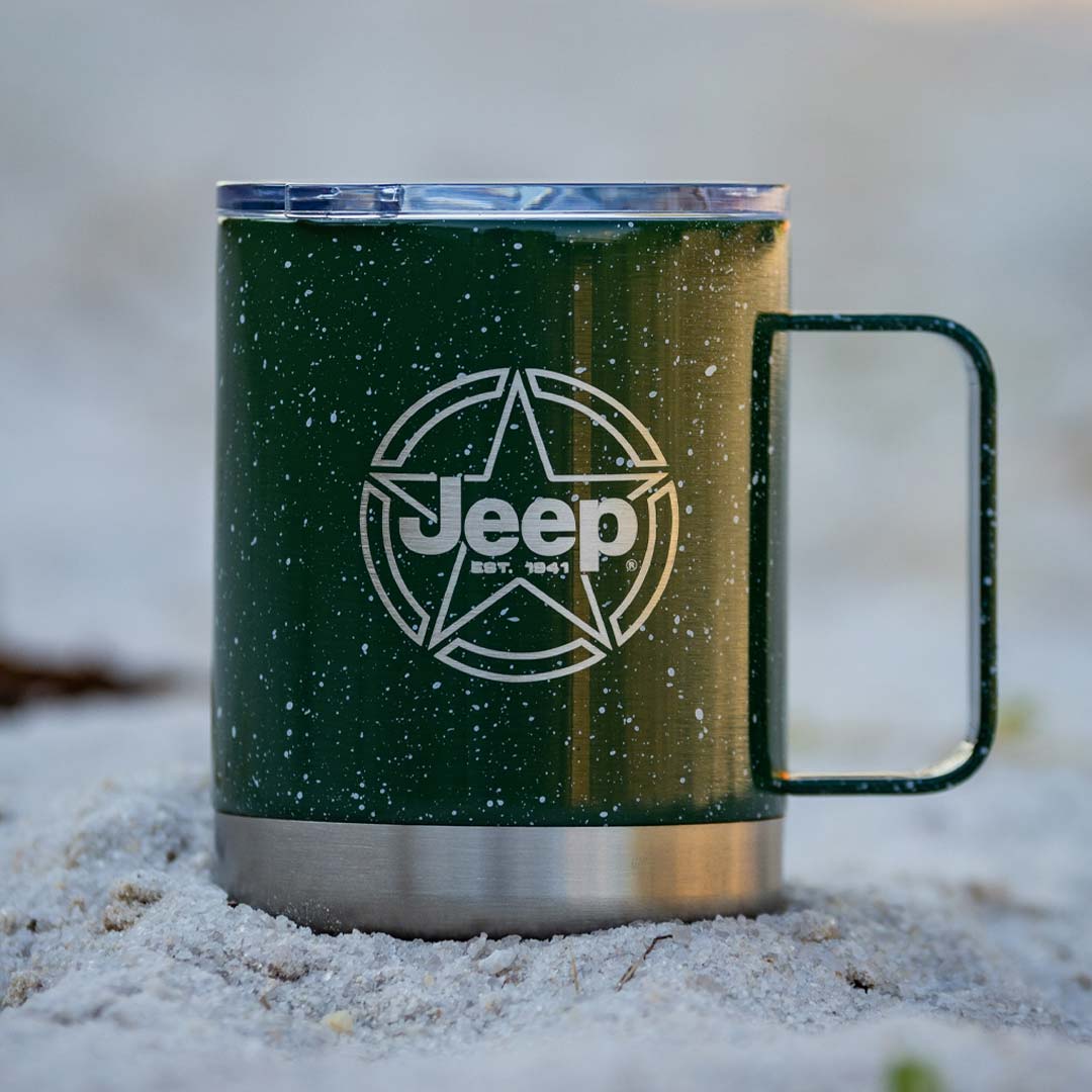 Star with Jeep side of green collectors mugh 10oz
