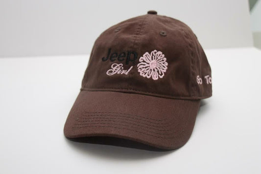Jeep Clothing, CP5101 - Jeep Girl Cap - Brown — Offroad Collectibles.