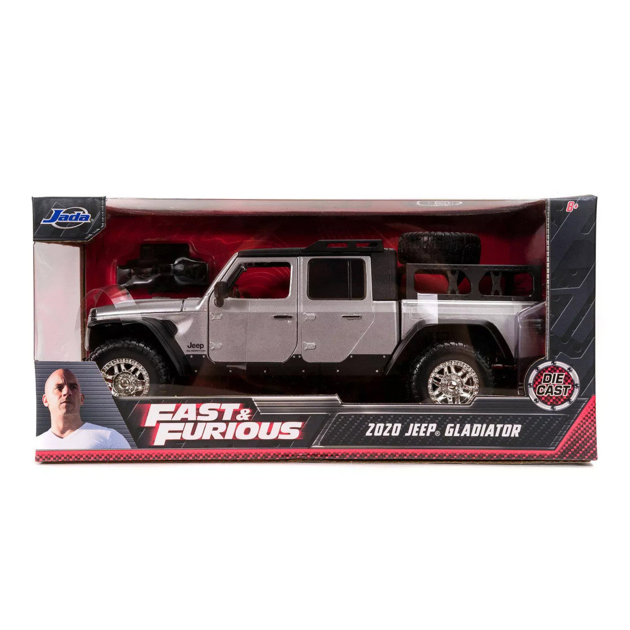Fast & Furious F9 Jeep Gladiator 1:24 Scale Die-Cast Vehicle - Silver