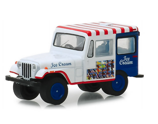 1975 Jeep DJ-5 Ice Cream Truck "Hobby Exclusive" 1/64 Diecast Model Car by Greenlight