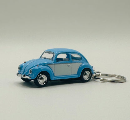 Beetle Bug Light Blue Key Chain