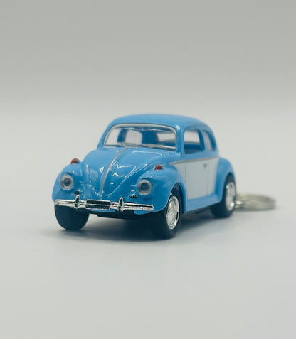 Beetle Bug Light Blue Key Chain