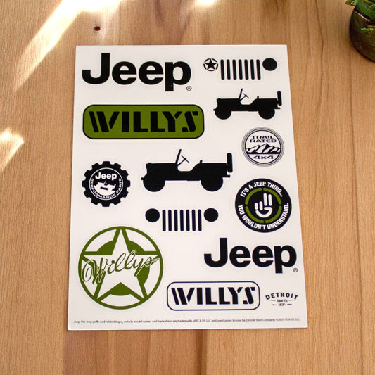 Sticker Sheet - Jeep® Willys