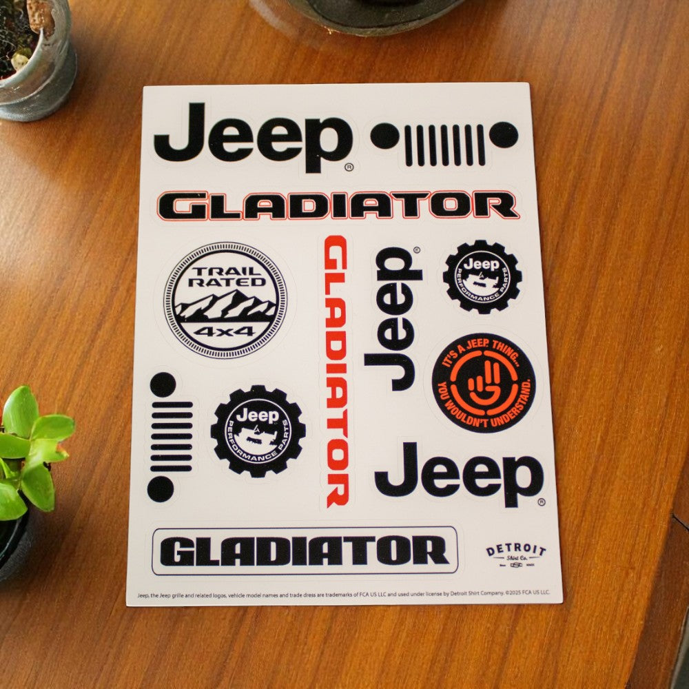 Sticker Sheet - Jeep® Gladiator