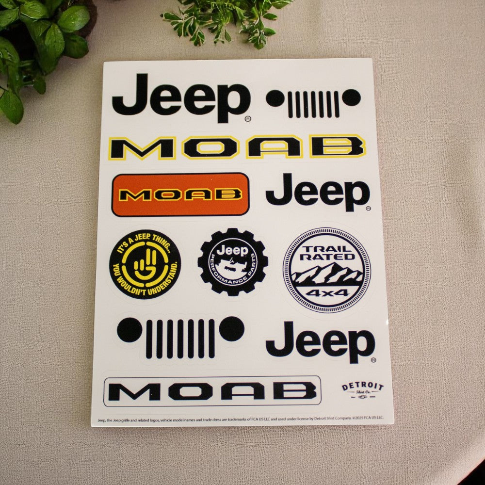 Sticker Sheet - Jeep® MOAB