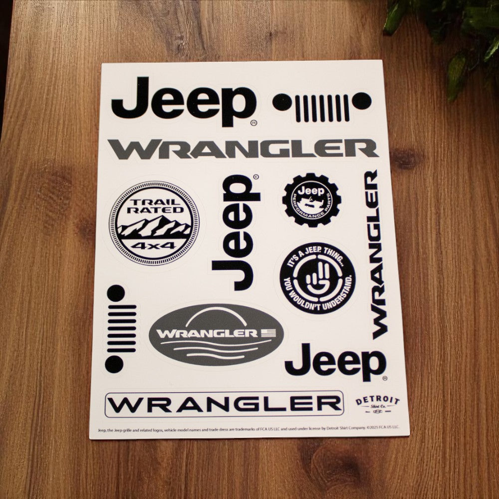 Sticker Sheet - Jeep® Wrangler