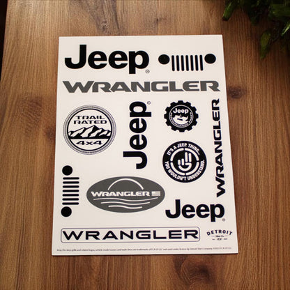 Sticker Sheet - Jeep® Wrangler