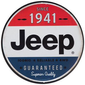 Jeep 1941 Metal Sign