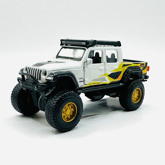 Angle View of Jeep Gladiator AF Rebel 1:48 Scale Diecast Model -Offroad Collectibles