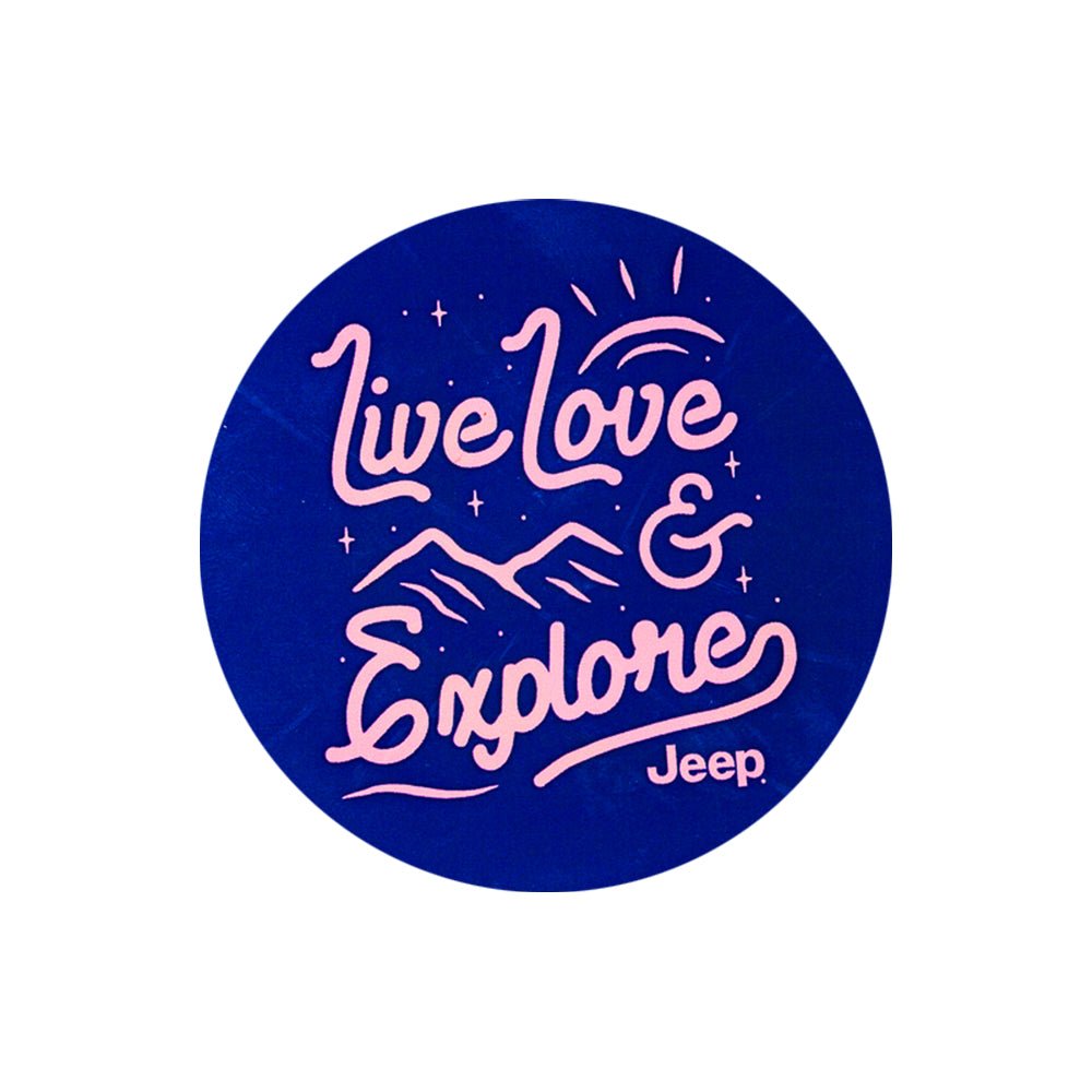 Sticker - Jeep® Live Love Explore - Round