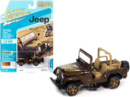 Johnny Lightning Jeep model car with packaging on a white background