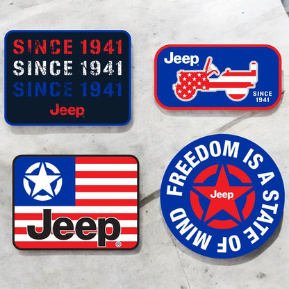 Hat - Jeep Chino Twill Ponytail with Chenille Stars and Stripes Grille Patch