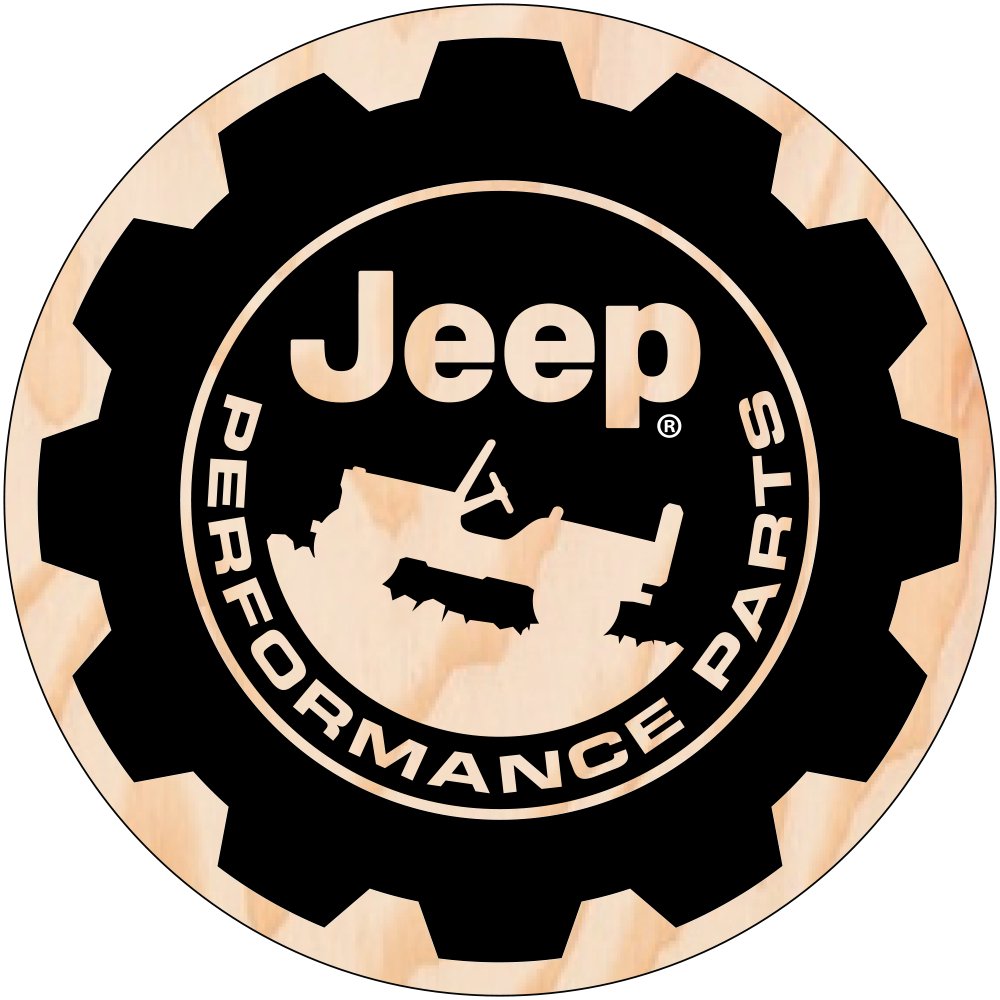 Sticker - Jeep® Performance Parts - WoodGrain - Round