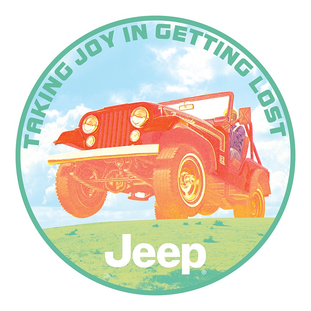 Sticker - Jeep® Taking Joy In Getting Lost - Round