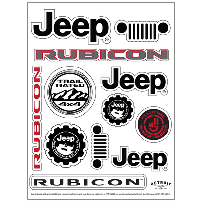 Sticker Sheet - Jeep® Rubicon