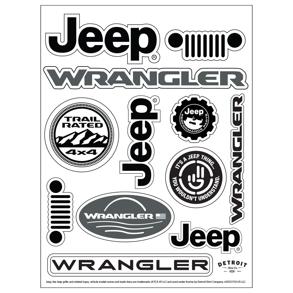 Sticker Sheet - Jeep® Wrangler