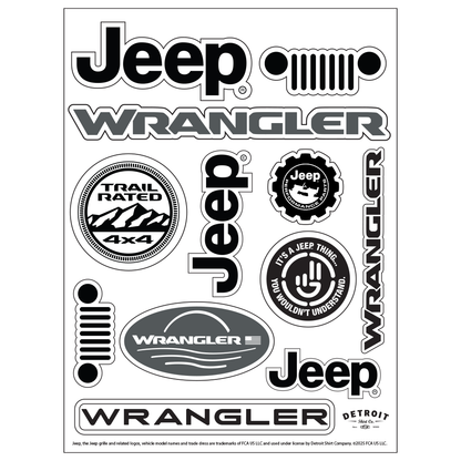 Sticker Sheet - Jeep® Wrangler
