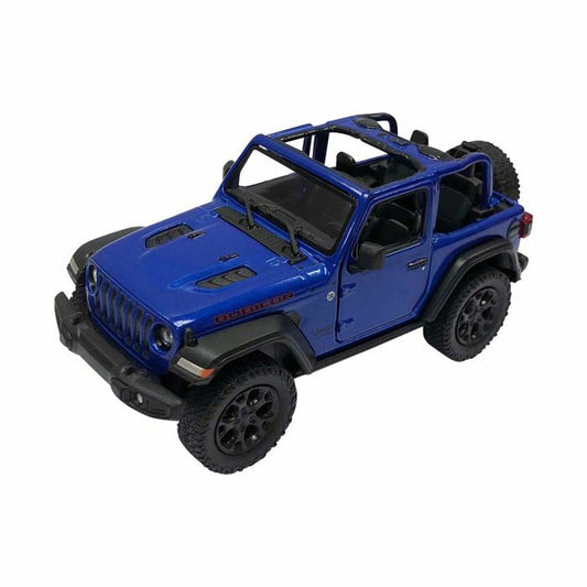 Kinsmart 1:34 - 2018 Jeep Wrangler without Hard Top Blue)