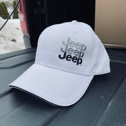 Hat - Jeep® Echo Grays - White — Offroad Collectibles.