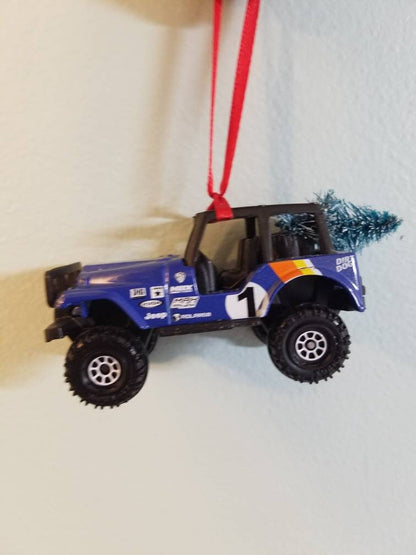 1960 Jeep CJ5 Ornament. When the tree won't fit!