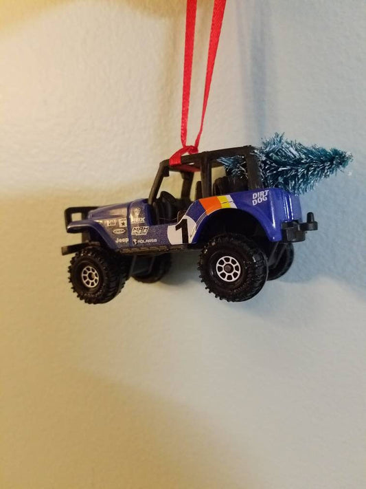 1960 Jeep CJ5 Ornament. When the tree won't fit!