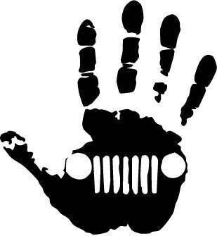 Jeep Wave Grille Decal Sticker