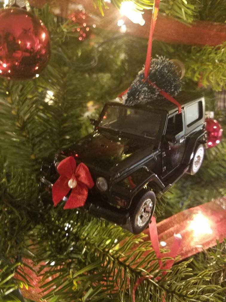 Black Jeep Wrangler JK Rubicon Ornament