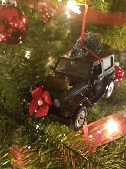 Black Jeep Wrangler JK Rubicon Ornament
