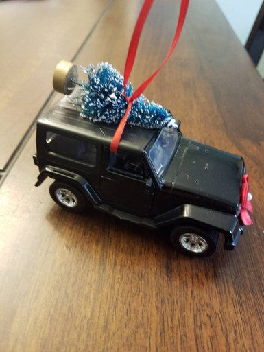 Black Jeep Wrangler JK Rubicon Ornament