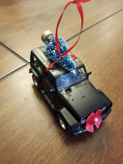 Black Jeep Wrangler JK Rubicon Ornament