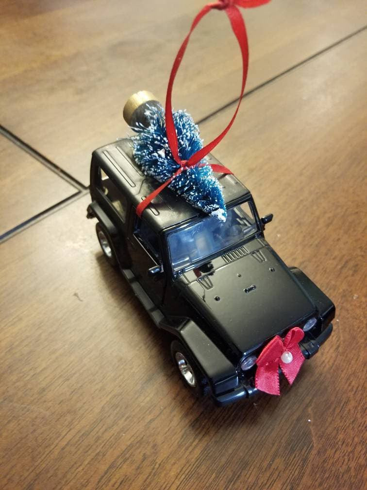 Black Jeep Wrangler JK Rubicon Ornament