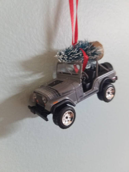 Jeep CJ5 Christmas Tree Ornament