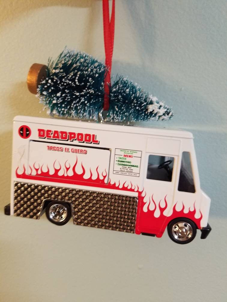 DeadPool Taco Stand Christmas Ornament