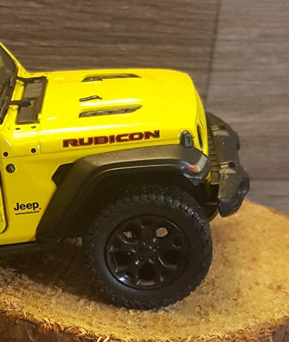 Jeep Wrangler JL Rubicon Yellow Christmas Ornament