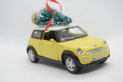 Mini Cooper with Tree Ornament