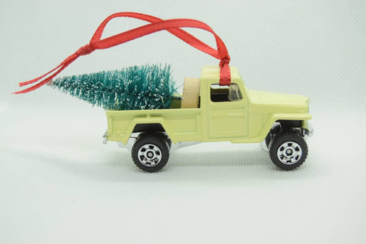 Jeep Willys Truck with Tree Tan