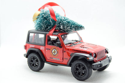 Fire Department Jeep Wrangler JL with Tree Ornament