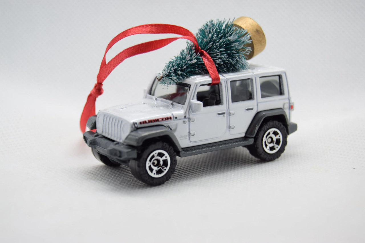 Jeep Wrangler Unlimited JL Christmas Ornament with Tree