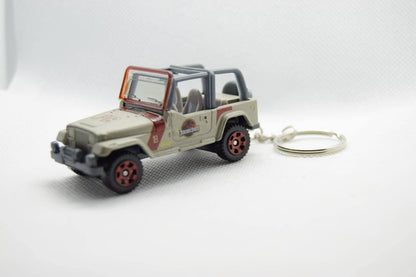 Jurassic Jeep Wrangler JP 18 YJ Keychain