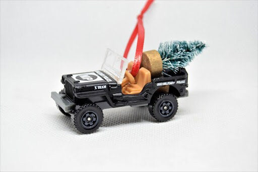 Jeep Willys with Tree Ornament Military Police