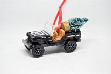 Jeep Willys with Tree Ornament Military Police