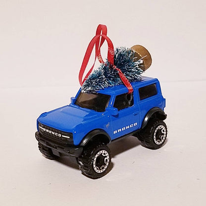 Ford Bronco Christmas Ornament with Tree