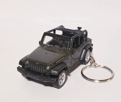 Jeep Wrangler Rubicon Green JK 2 Door Keychain