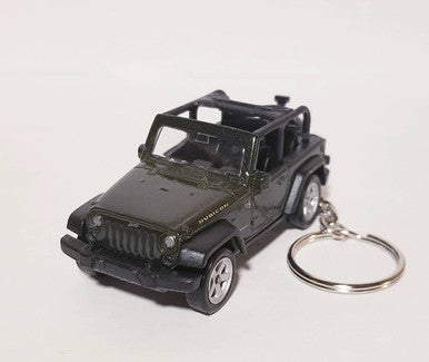 Jeep Wrangler Rubicon Green JK 2 Door Keychain